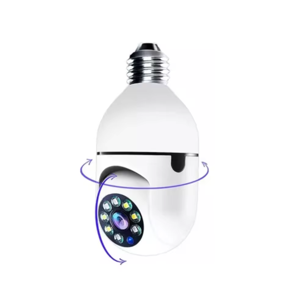 Caméra de surveillance wlan e27 avec 360° ptz