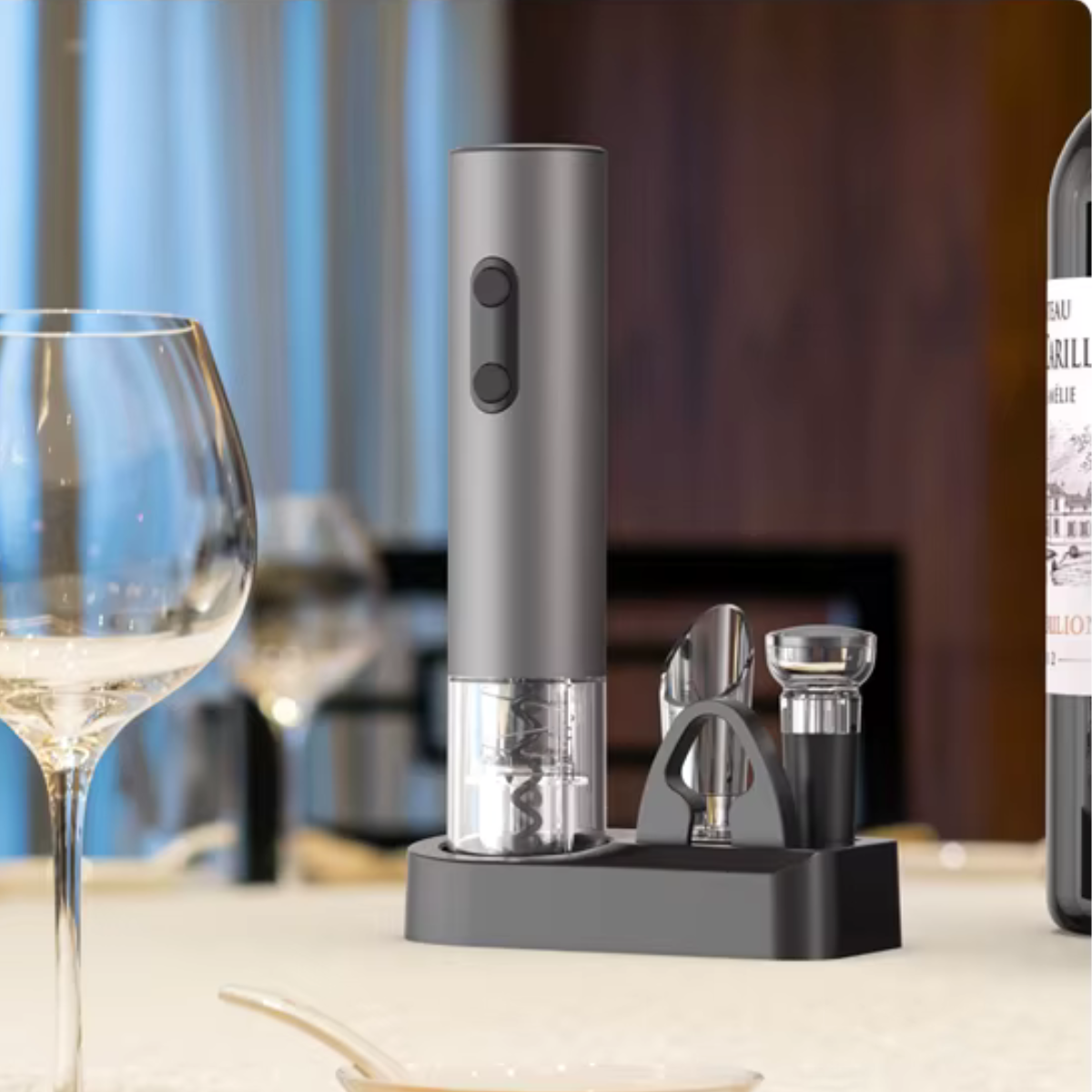 Coffret cadeau tire-bouchon électrique