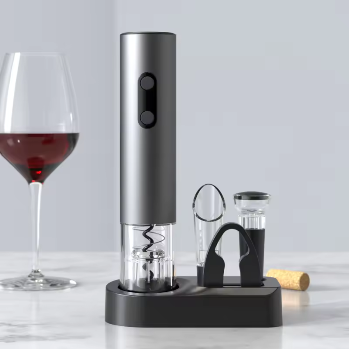 Coffret cadeau tire-bouchon électrique