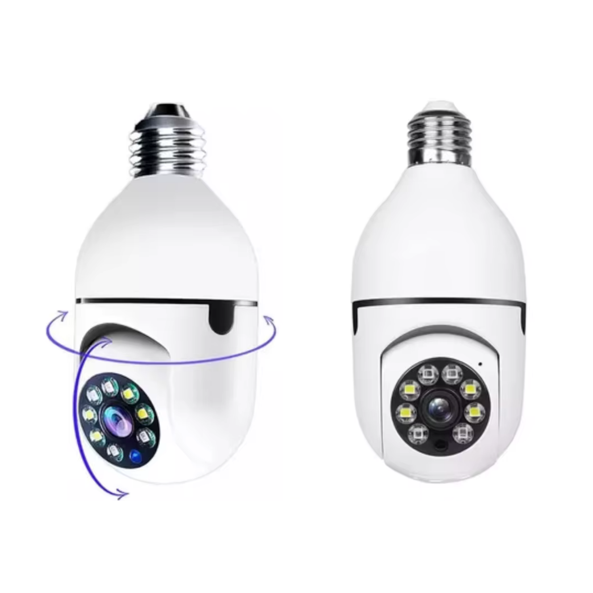 Caméra de surveillance wlan e27 avec 360° ptz