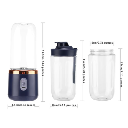 Mixeur portable à smoothie avec 2 gobelets
