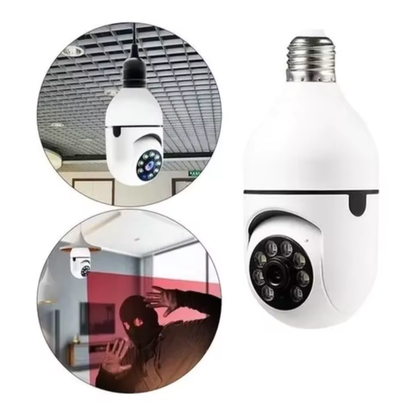 Caméra de surveillance wlan e27 avec 360° ptz